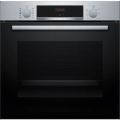 Bosch HQA534BS3B Stainless Steel, 59.4cm Built In Electric Single Oven - Stainless Steel