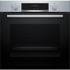 Bosch HQA574BS3B Stainless Steel, 59.4cm Built In Electric Single Oven - Stainless Steel