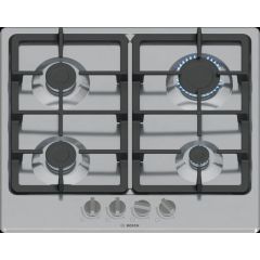 Bosch PGP6B5K90 Stainless Steel, 60cm Gas Hob - Stainless steel