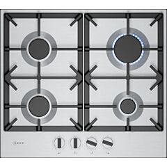 Neff T26CIP8N0 Stainless Steel, 58.2cm Gas Hob - Stainless Steel