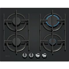 Neff T26PIP4S0 Black Glass, 59Cm Gas On Glass