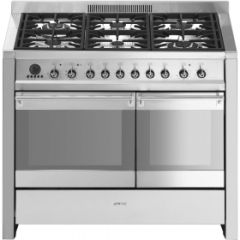 Smeg A2PY-81 , 100cm Stainless Steel Dual Cavity Dual Fuel Pyrolitic Opera Range Cooker