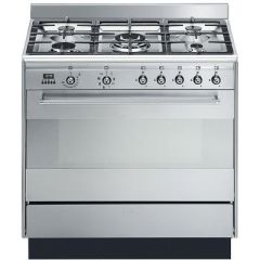 Smeg SUK91MFX9 90cm Dual Fuel single cavity range cooker