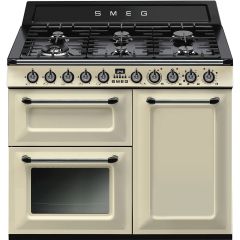 Smeg TR103P 100cm Cream dual fuel range cooker 