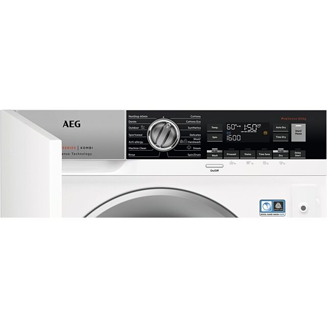 AEG L7WC8632BI , 8Kg Wash, 4Kg Dry, 1600rpm Integrated Washer Dryer