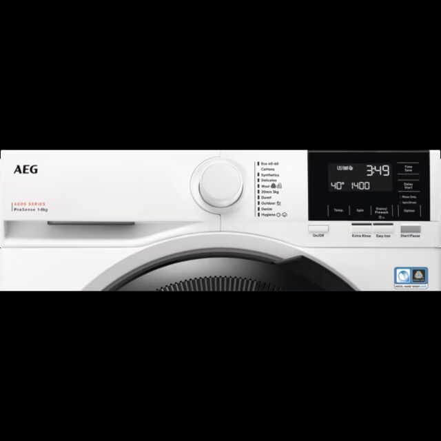 AEG LFED61844B White, 6000 Prosense® 8 Kg Washing Machine