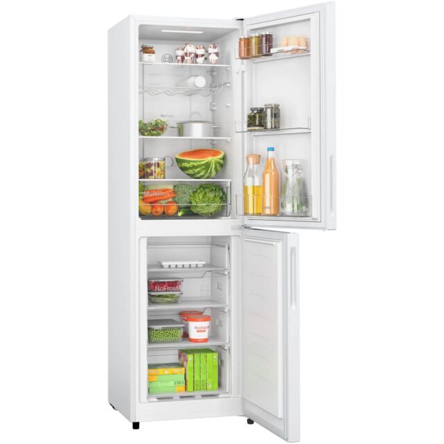 Bosch KGN27NWEAG White, 55cm Frost Free Fridge Freezer - White