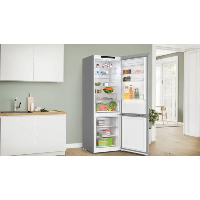 Bosch KGN492LDFG , 203x70 NoFrost fridge freezer, VitaFresh, Chiller drawers, MultiAirflow, LED ligh