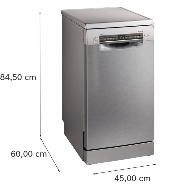 Bosch SPS4HMI49G Stainless Steel, Slimline, 6 programmes, Vario Flex baskets, Vario Drawer, 5 option