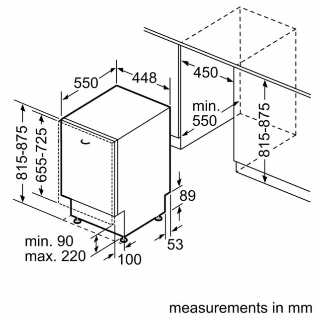 Bosch SPV2HKX42G , 45Cm Fully Integrated