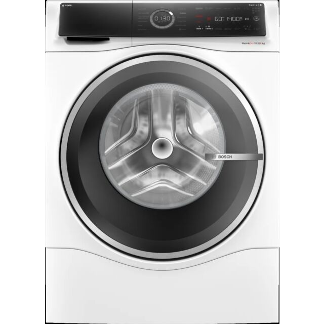 Bosch WNC25410GB White, Capacity 10.5kg/ 6kg, 1400rpm, i-DOS, Home Connect, Iron Assist, Anti Stain,