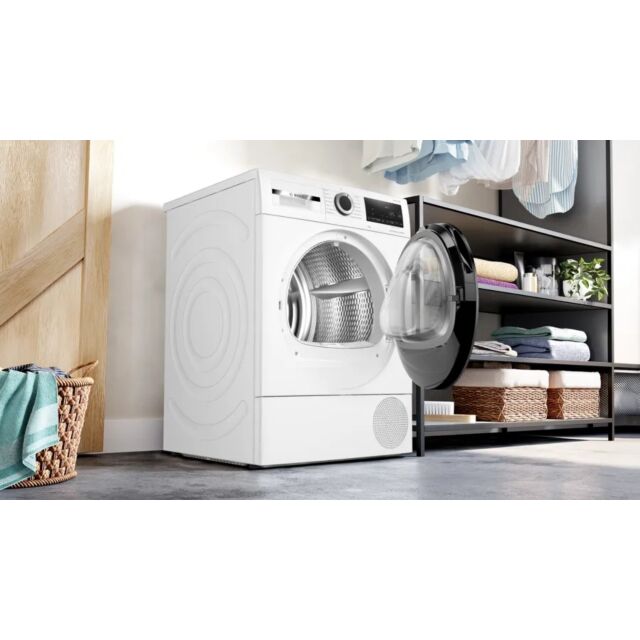 Bosch WQG24502GB White, , Series 6 WQG24502GB 9kg Heat Pump Tumble Dryer - White