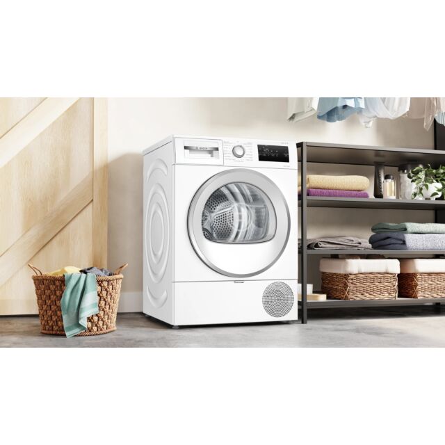 Bosch WTH85226GB White, , Series 4 WTH85226G 8kg Heat Pump Tumble Dryer - White
