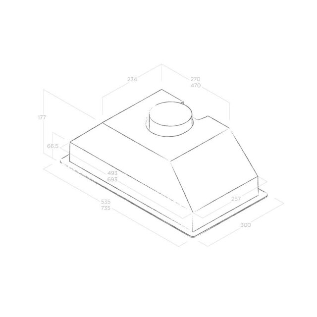 Elica ERA-LUX-SS-80 Built in extractor
