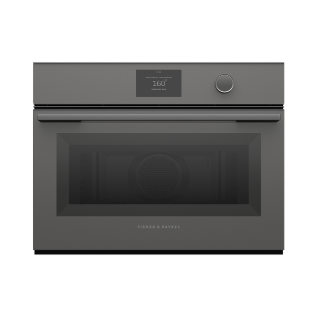Fisher And Paykel OM60NMTDG1 , Compact Combination Microwave 49L, 27 Function, 5inch Touchscreen + Dia