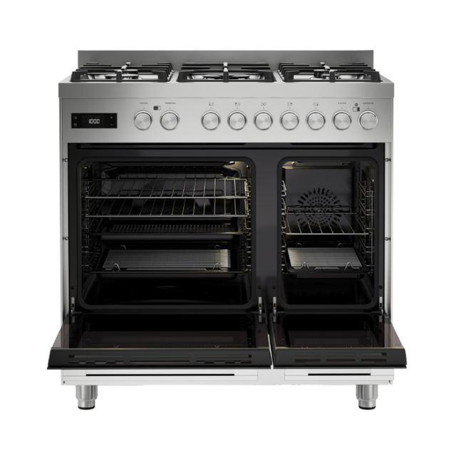 Fisher And Paykel OR90L7DBGFX2 Stainless Steel, 900mm Wide Double Door - Double Multifunction Ovens