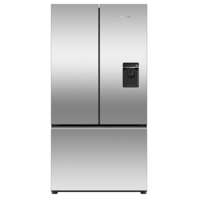 Fisher And Paykel RF540ANUX6 , Fridge Freezer French Door 900mm, Recessed Handle, Stainless Steel