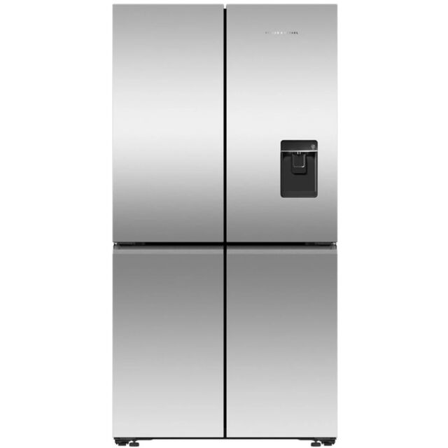 Fisher And Paykel RF605QNUVX1 Stainless Steel, Fridge Freezer Quad Door 905mm, Recessed Handle, Stai