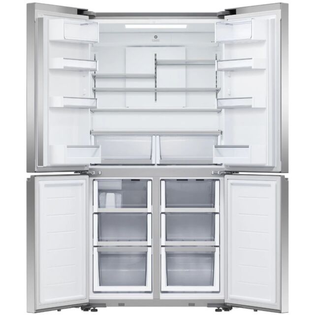 Fisher And Paykel RF605QNUVX1 Stainless Steel, Fridge Freezer Quad Door 905mm, Recessed Handle, Stai
