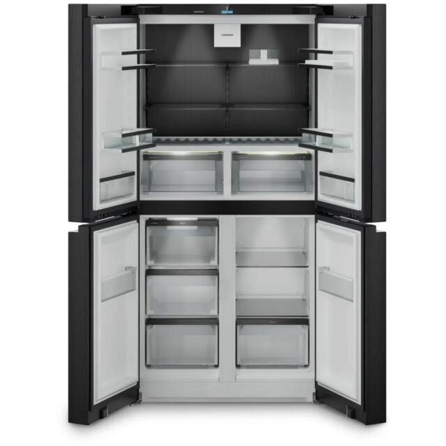 Liebherr MBBSDI9024 Black Steel, 4 Door Cross, IceMaker (Fixed Water Connection), BioFresh, NoFrost,