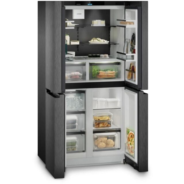 Liebherr MBBSDI9024 Black Steel, 4 Door Cross, IceMaker (Fixed Water Connection), BioFresh, NoFrost,