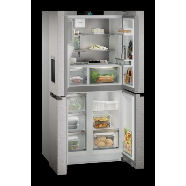 Liebherr MBSDDI9028 Stainless Steel , 4 Door Cross, Water & Ice Center (Fixed Water Connection), Bio