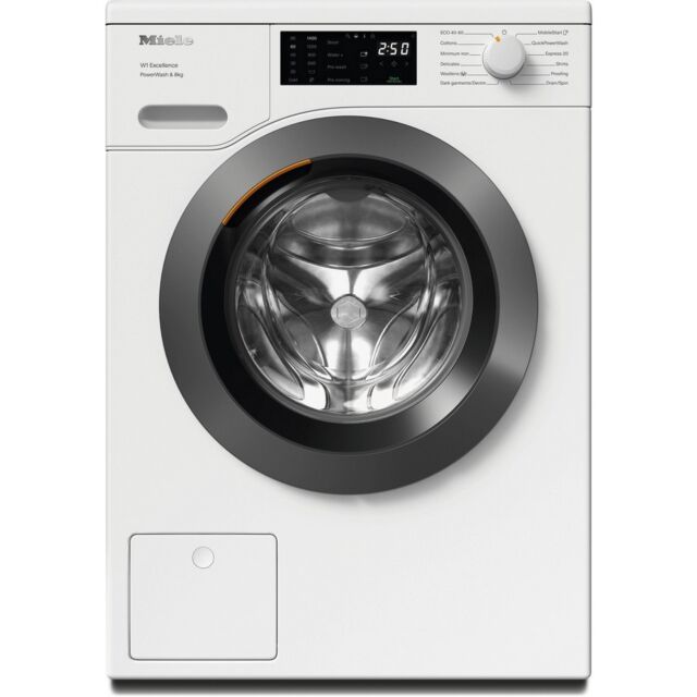 Miele WEB365 WCS White, 8kg 1400 Spin Washing Machine - Lotus White