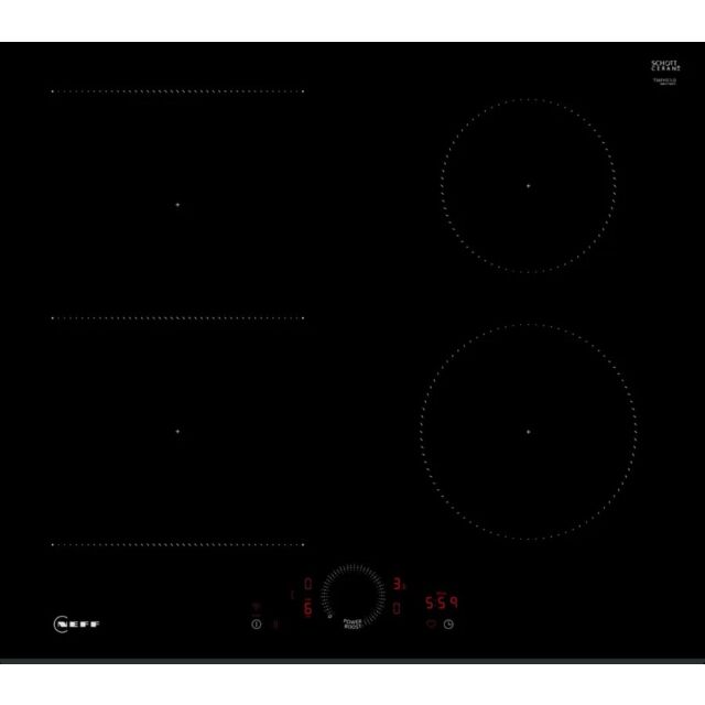 Neff T56FHS1L0 Black, N 70, Induction Hob, Twist Touch® Control.
