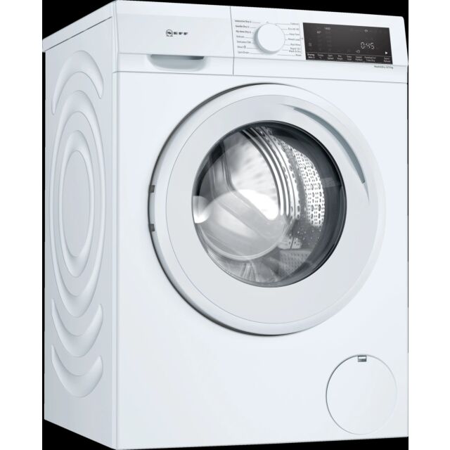 Neff VNA341U8GB White, Capacity 8kg/ 5kg, 1400rpm, Large LED display, Speed Perfect, EcoSilence Driv