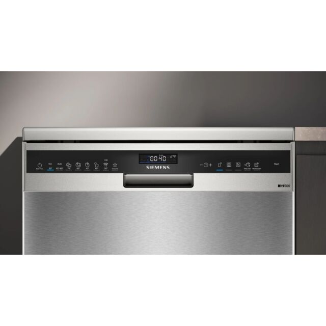 Siemens SN25EI13CE Stainless Steel, Iq500, Free-Standing Dishwasher, 60 Cm, Brushed Steel Anti-Finge