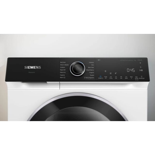 Siemens WQ46H2D9GB White, 9Kg, Heat Pump Tumble Dryer