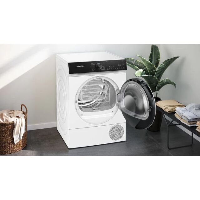 Siemens WQ46H2D9GB White, 9Kg, Heat Pump Tumble Dryer