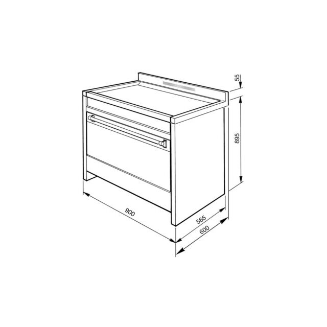 Smeg A1-9 Dual Fuel Range Cooker, 90cm