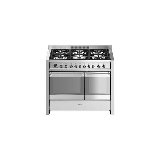 Smeg A2PY-81 , 100cm Stainless Steel Dual Cavity Dual Fuel Pyrolitic Opera Range Cooker