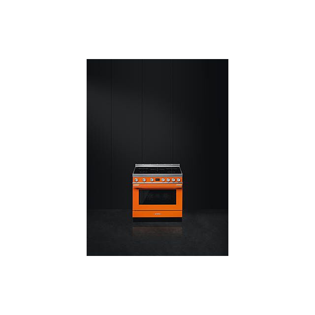 Smeg CPF9IPOR Orange Induction Portofino Range Cooker 90cm