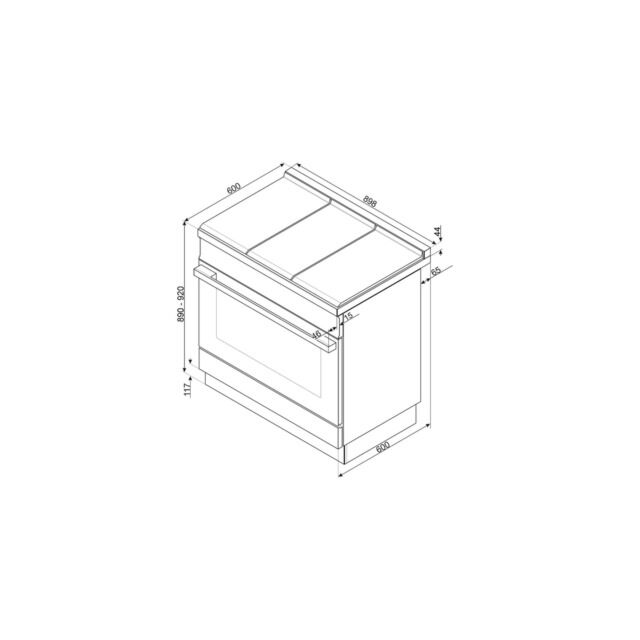 Smeg CPF9IPOR Orange Induction Portofino Range Cooker 90cm