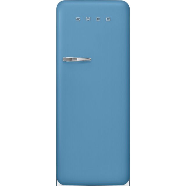 Smeg FAB28RDLB5 , 60cm 50s Style Right Hand Hinge Fridge with Icebox Azzurro
