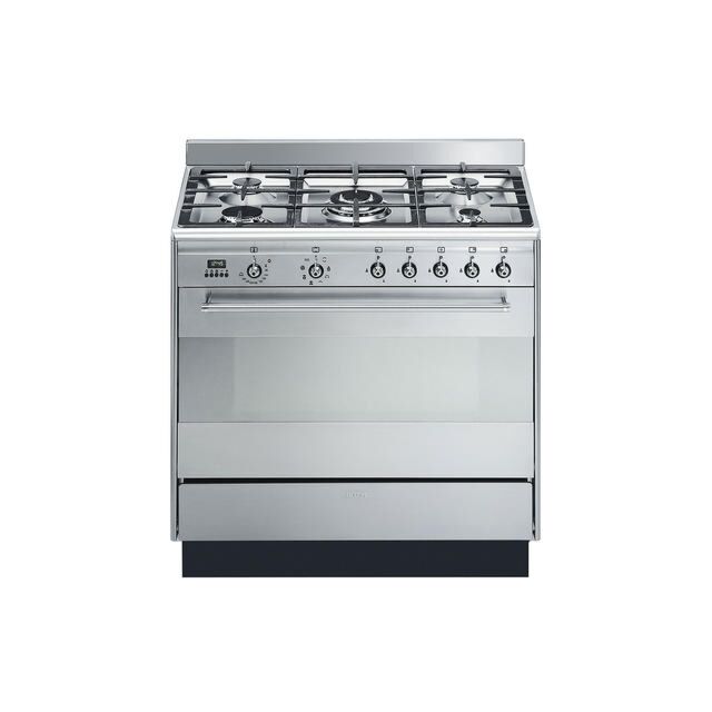 Smeg SUK91MFX9 90cm Dual Fuel single cavity range cooker