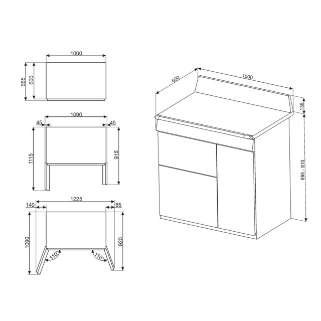 Smeg TR103P 100cm Cream dual fuel range cooker