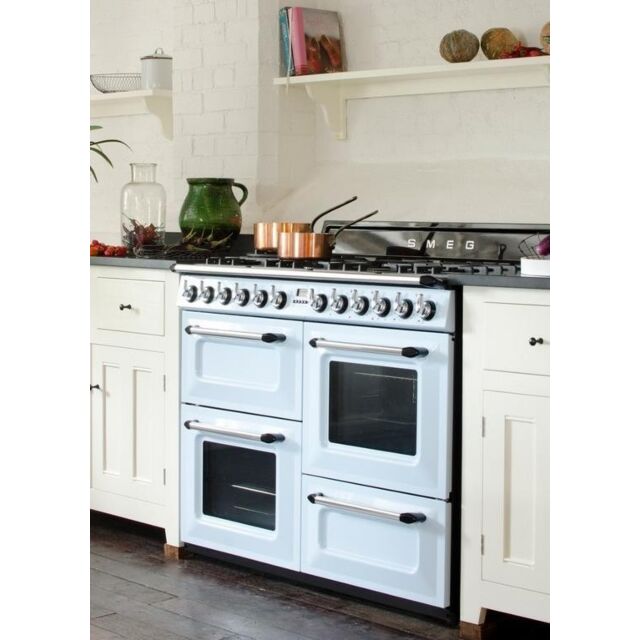 Smeg TR4110AZ Pastel Blue Dual Fuel Cooker *Available in other colours
