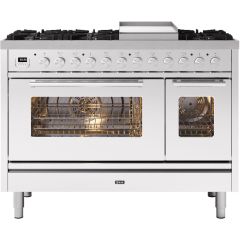 Ilve P12FWE3/ , Roma 120cm Twin 90 / 30 6 Gas Burners + Frytop 