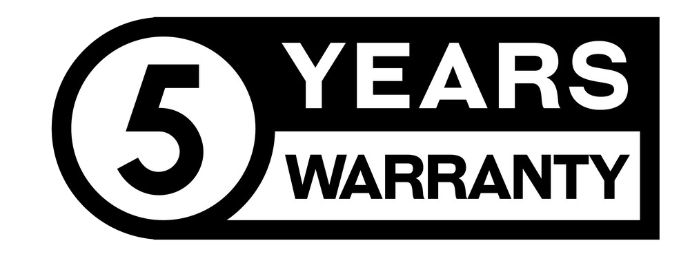 5 Year Warranty